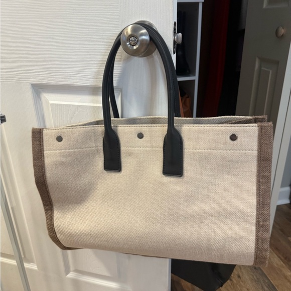 Faux YSL Rive Gauche Canvas Tote - Picture 2 of 4